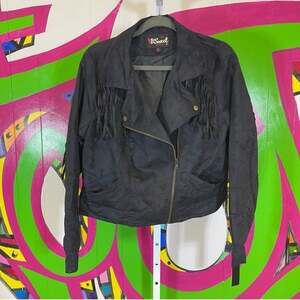 NWT, B. Sweet Cropped Jacket with Fringe. Size XL.